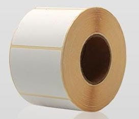 Etykiety  kurierska DPD termiczny papier 100x150/500 g.40 eco klej akrylowy 1 rząd nawój zewnetrzny kolor biały rogi zaokrąglone