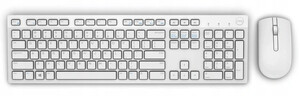 Dell klawiatura+mysz (zestaw) KM636 PL bezprzewodowy US International (QWERTY) - biały