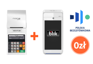 Kasa fiskalna Novitus NANO Online BIAŁA + Terminal płatniczy PAX A920 za 0 zł 