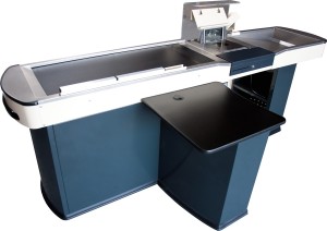 Boks kasowy DK.BKd-2640 - jednostanowiskowy, z taśmą, dostawka