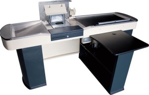 Boks kasowy DK.BKd-2130 - jednostanowiskowy, z taśmą, dostawka